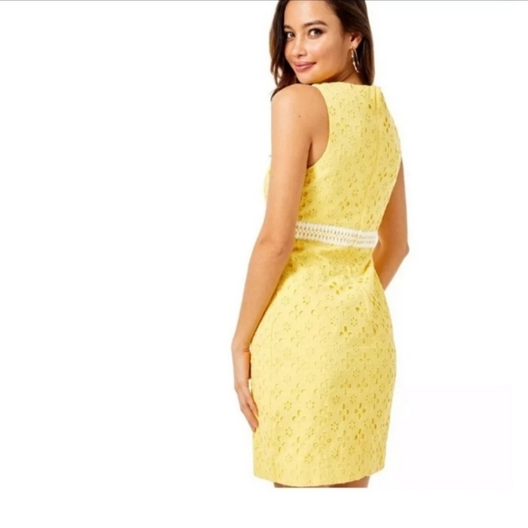 Lilly Pulitzer St Tropez Floral Cross Eyelet Dress - Picture 2 of 16